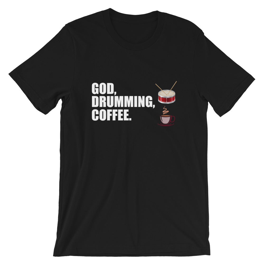 God, Drumming, Coffee Emoji Premium Unisex T-Shirt