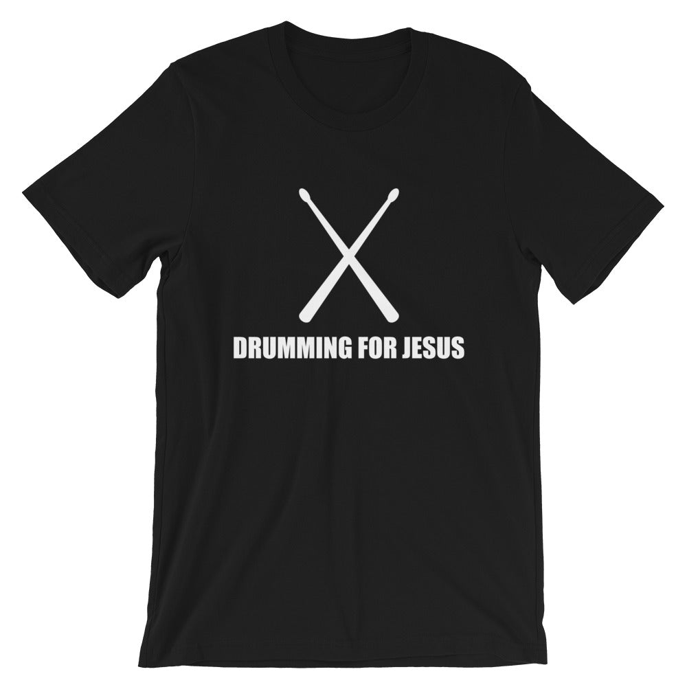 Drumming For Jesus With Sticks Premium Unisex T-Shirt