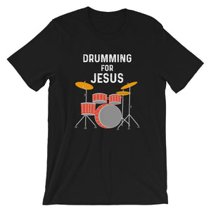 Drumming For Jesus Colored Drumset Premium Unisex T-Shirt