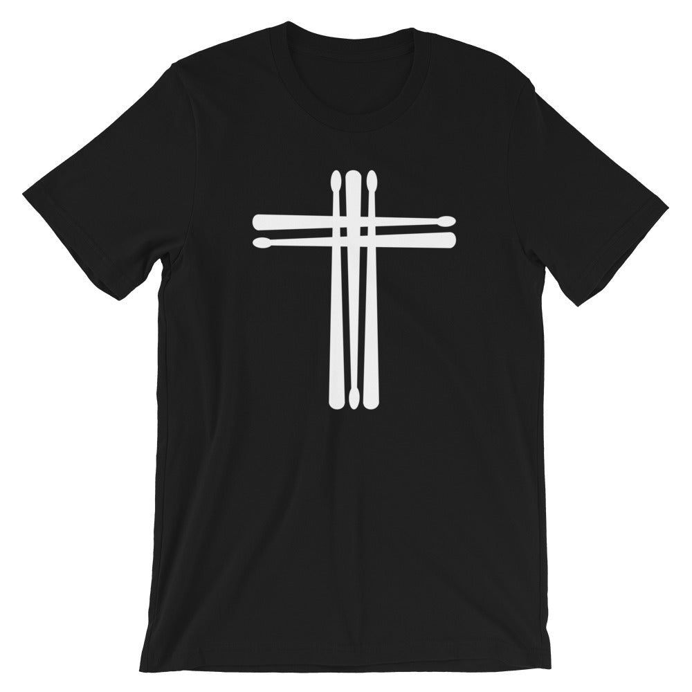 Cross in White Sticks Premium Unisex T-Shirt