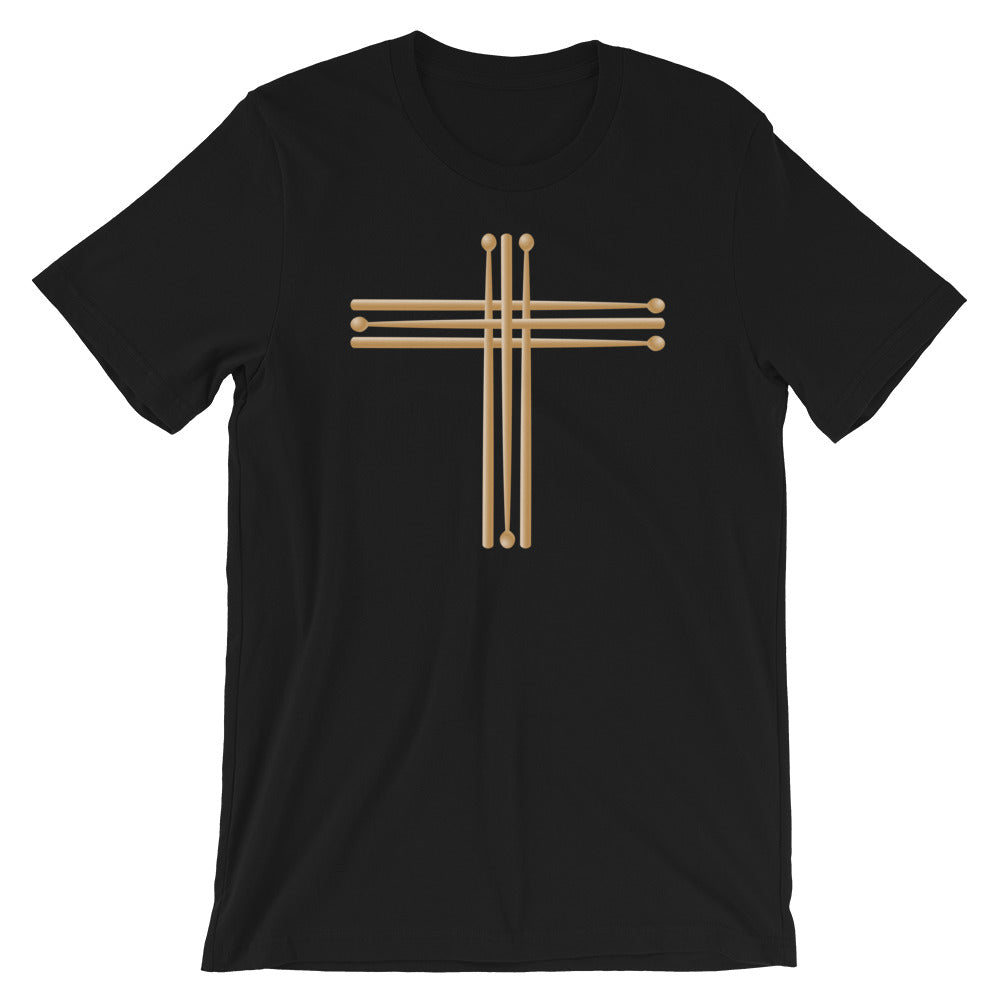 Cross with Real Sticks Premium Unisex T-Shirt